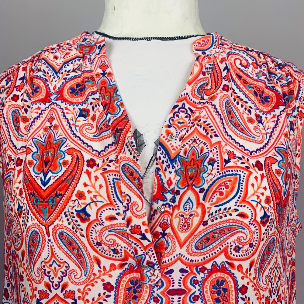 ARTISAN NY | Women's Sleeveless Floral Top Size L